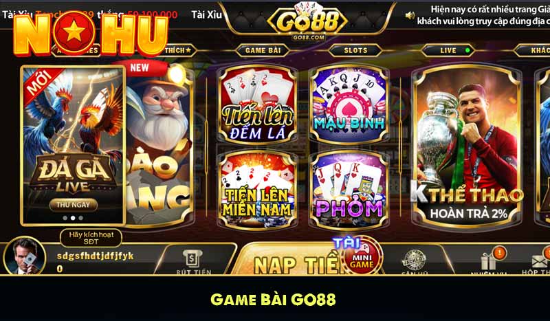 GO88 - Cổng game bài nổ hũ online uy tín nhất 2025 11 Game Bài GO88