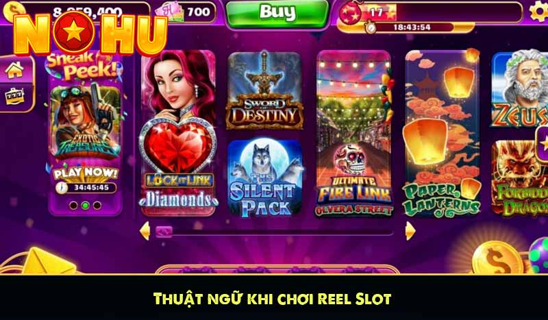 Thuật ngữ khi chơi Reel Slot